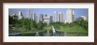 Framed Park In The City, Petronas Twin Towers, Kuala Lumpur, Malaysia