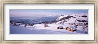 Framed Italy, Italian Alps, High angle view of snowcovered mountains