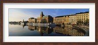 Framed Reflection Of Buildings On Water, Stockholm, Sweden