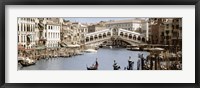 Framed Bridge Over A Canal, Rialto Bridge, Venice, Veneto, Italy