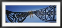 Framed Low Angle View Of A Bridge, Blue Bridge, Freiburg, Germany