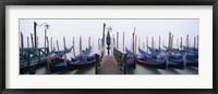 Framed Gondolas on the Water, Grand Canal, Venice, Italy