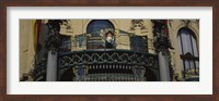 Framed Low angle view of the balcony of a government building, Municipal House, Prague, Czech Republic