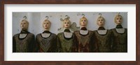 Framed Group of mannequins in a market stall, Tripoli, Libya