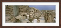 Framed Ruins of ancient Roman city, Leptis Magna, Libya