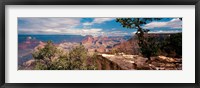 Framed Rock formations in a national park, Mather Point, Grand Canyon National Park, Arizona, USA