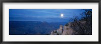 Framed Rock formations at night, Yaki Point, Grand Canyon National Park, Arizona, USA