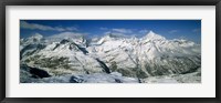 Framed Mountains covered with snow, Matterhorn, Switzerland