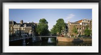 Framed Bridge across a canal, Amsterdam, Netherlands