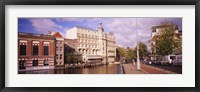 Framed Buildings along a water channel, Amsterdam, Netherlands