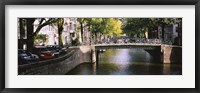 Framed Bridge across a channel, Amsterdam, Netherlands