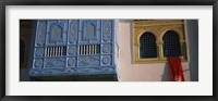 Framed Low angle view of a window of a building, Medina, Kairwan, Tunisia