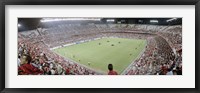 Framed Crowd in a stadium, Sevilla FC, Estadio Ramon Sanchez Pizjuan, Seville, Seville Province, Andalusia, Spain