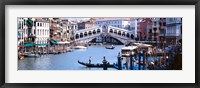 Framed Bridge across a river, Rialto Bridge, Grand Canal, Venice, Italy