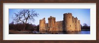 Framed Moat around a castle, Bodiam Castle, East Sussex, England