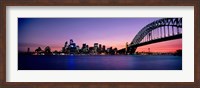 Framed Bridge across the sea, Sydney Opera House, Sydney Harbor Bridge, Milsons Point, Sydney, New South Wales, Australia