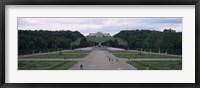 Framed Schonbrunn Palace Garden, Schonbrunn Palace, Vienna, Austria