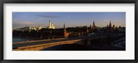 Framed Bridge across a river, Kremlin, Moskva River, Moscow, Russia