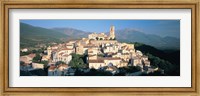 Framed High angle view of a town, Goriano Sicoli, L'Aquila Province, Abruzzo, Italy