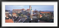 Framed High angle view of a town, Cesky Krumlov, South Bohemian Region, Czech Republic