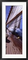 Framed Sailboat in the sea, Antigua (vertical)