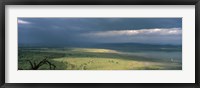 Framed Clouds over mountains, Lake Nakuru, Great Rift Valley, Lake Nakuru National Park, Kenya