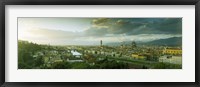Framed High angle view of a city from Piazzale Michelangelo, Florence, Tuscany, Italy