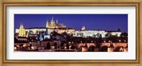 Framed Charles Bridge, Hradcany Castle, St. Vitus Cathedral, Prague, Czech Republic