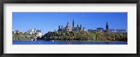 Framed Government building on a hill, Parliament Building, Parliament Hill, Ottawa, Ontario, Canada