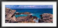 Framed Rock formations on the coast, Bermuda