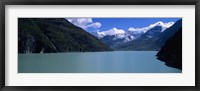 Framed Mountain at the lakeside, Grande Dixence Dam, Valais Canton, Switzerland