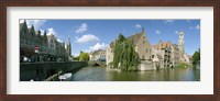 Framed Rozenhoedkaai, Bruges, West Flanders, Belgium