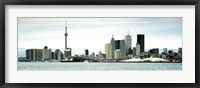Framed Skyscrapers at the waterfront, CN Tower, Toronto, Ontario, Canada