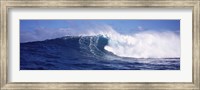 Framed Rough waves in the sea, Tahiti, French Polynesia