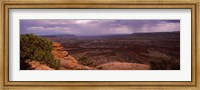 Framed Clouds over an arid landscape, Canyonlands National Park, San Juan County, Utah