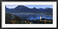 Framed Village at the lakeside, Wolfgangsee, Salzkammergut, Austria