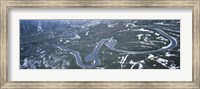 Framed Snow covered landscape with a road, Grossglockner, Austria