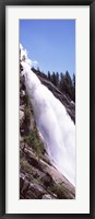 Framed Low angle view of a waterfall, Nevada Fall, Yosemite National Park, California, USA