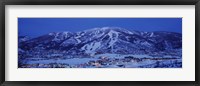 Framed Tourists at a ski resort, Mt Werner, Steamboat Springs, Routt County, Colorado, USA