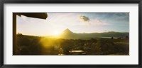 Framed Volcano in a forest, Arenal Volcano, Alajuela Province, Costa Rica