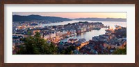 Framed Buildings in a city, Bergen, Hordaland County, Norway