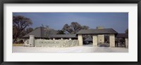 Framed Entrance of a rest camp, Okaukuejo, Etosha National Park, Kunene Region, Namibia