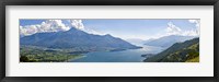 Framed Mountain range at the lakeside, Lake Como, Como, Lombardy, Italy