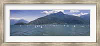 Framed Sailboats in the lake, Lake Como, Como, Lombardy, Italy