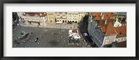 Framed High angle view of buildings in a city, Prague Old Town Square, Prague, Czech Republic