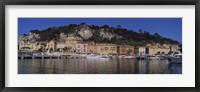 Framed Boats docked at a port, English Promenade, Nice, Alpes-Maritimes, Provence-Alpes-Cote d'Azur, France