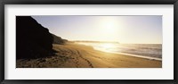 Framed Sunset over the beach, Lagos, Faro District, Algarve, Portugal