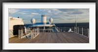 Framed Cruise ship deck, Bruges, West Flanders, Belgium