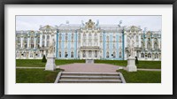 Framed Blue Facade of Catherine Palace, St. Petersburg, Russia