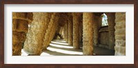 Framed Architectural detail, Park Guell, Barcelona, Catalonia, Spain (horizontal)